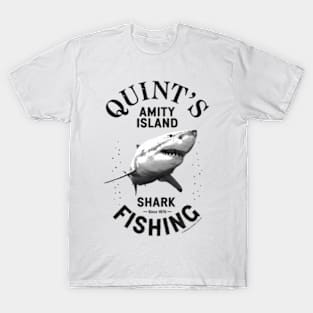 Jaws Quint's Amity Shark Fishing 1975 Variant T-Shirt